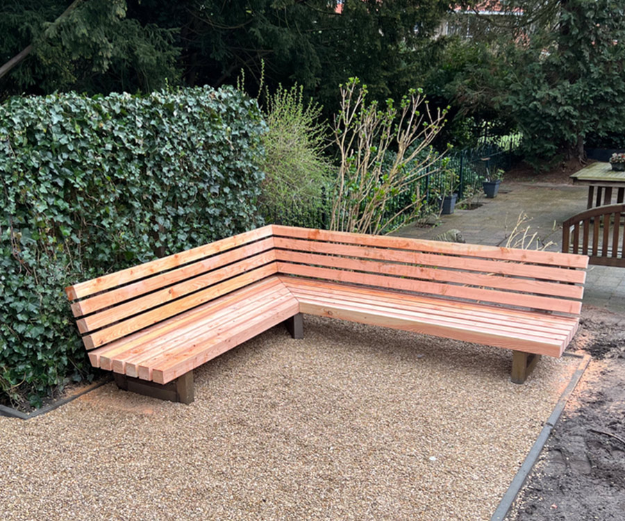 Houten buitenbank